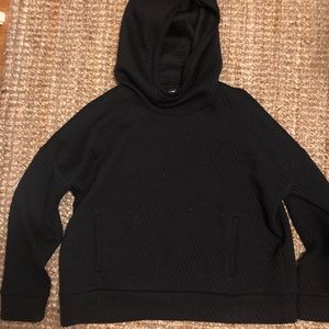 Gap fit cowl neck black hoodie